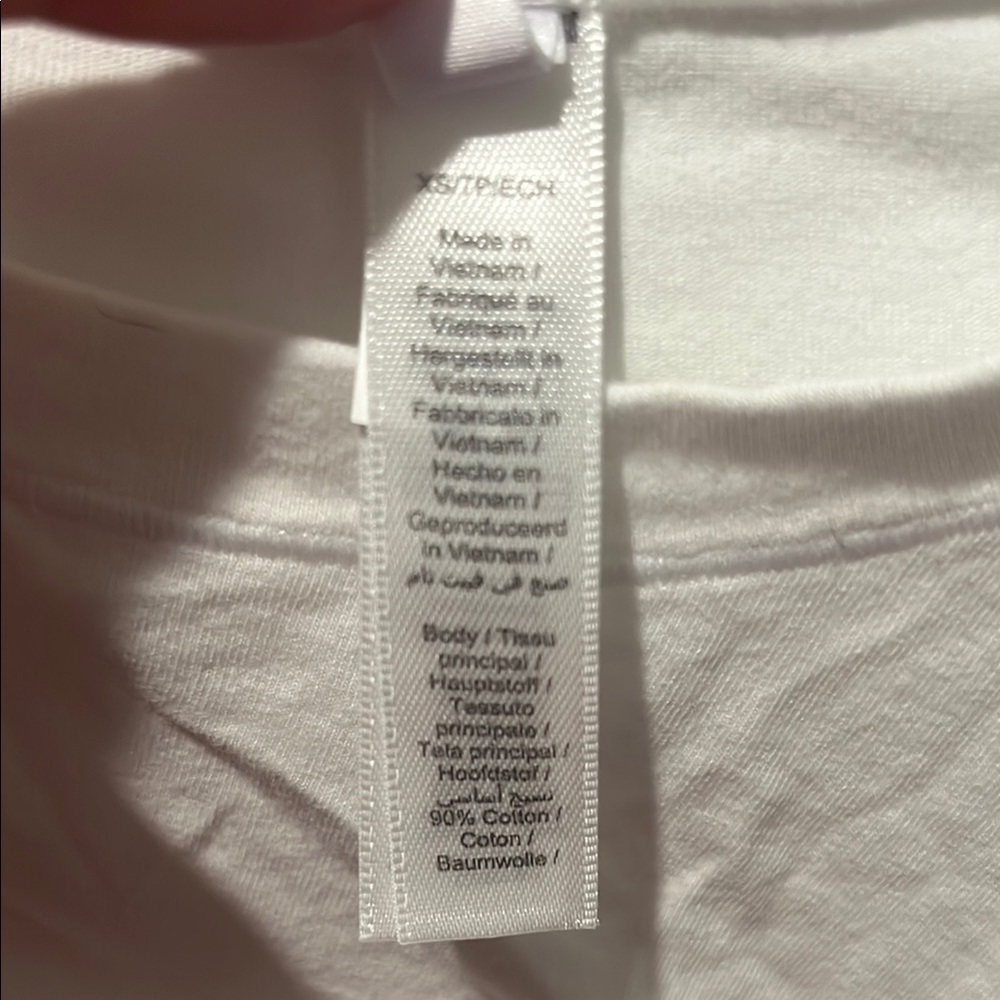 SKIMS Cream Fitted Cut Out Short Sleeve Tee - Picture 4 of 4